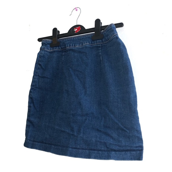 H&M Front Zip Denim Skirt - Picture 1 of 3